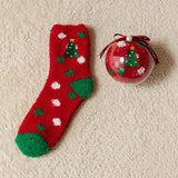 Coffret cadeau de Noël - Chaussettes en peluche mignonnes