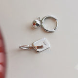 Boucles d'Oreilles Alphabet Porte-bonheur
