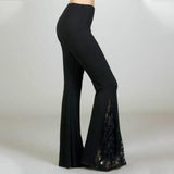 Femmes Pantalon Évasées Dentelles de la Mode