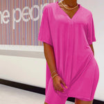 Ensemble Top & Short à manches chauve-souris et col en V