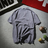 T-shirt d'été en lin pour hommes