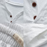 Ensemble de t-shirts en lin décontractés et amples