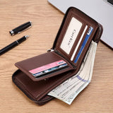 Portefeuille Multifonctionnel Vintage pour Homme