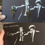 Porte-clés mural en bois