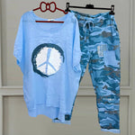 Costume camouflage deux pièces pour femmes