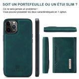 Étui de Téléphone Portefeuille Amovible 2 en 1