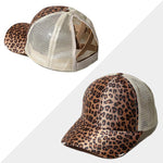 Nouvelle Casquette en Maille Croisée pour Cheveux en Queue de Cheval