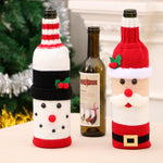 Protecteur de bouteille de vin décoratif de Noël