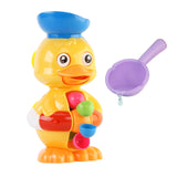 Jouets de bain à roue hydraulique en forme de canard