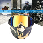 Lunettes de Motocross avec Masque Détachable