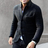 Veste à Col Montant Épaissie de Haute Qualité pour Hommes