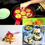 Anneau de moule à crêpes en silicone antiadhésif