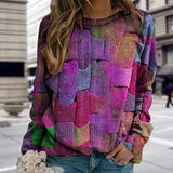 Sweat Ample à Capuche Imprimé