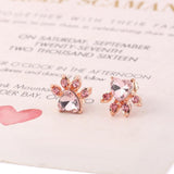 Boucles d'Oreilles Pattes de Chats Mignons