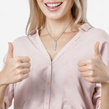 Collier à Pendentif Poteau de Voeux en Acier Inoxydable