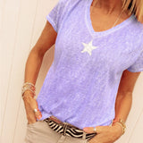 T-shirt confortable à étoiles douces