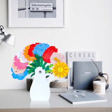 Calendrier de bureau en forme de vase à fleurs