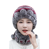 Chapeau en Fourrure de Lapin Rex