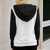Sweat-shirt à Capuche Avec Coche Contrastée et Empiècement Zippé