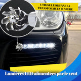 Lumières de voiture à LED alimentées par le vent (2pcs)