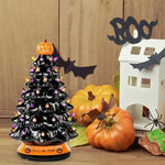 Sapin De Noël De Lumières Colorées D'Halloween