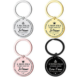 Porte-clés en acier inoxydable