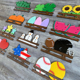 Panneau de bienvenue vintage interchangeable