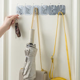 Multifonctionnel transparent 6 crochets