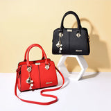 Sac à main mignon de couleur unie à la mode pour dames