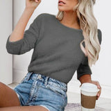 Pull en cachemire de couleur unie