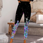 Leggings avec Imprimés de Sapin de Noël