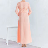 Robe Deux Pièces En Fausse Dentelle