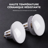 Drain de rebond escamotable pour évier en céramique