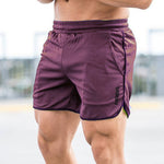 Short de sport de couleur unie pour hommes
