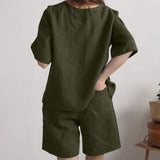 Costume short ample grande taille