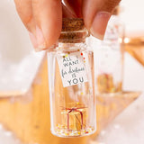 Carte de Noël dans une bouteille