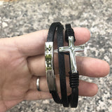 Bracelet Croix Multicouche