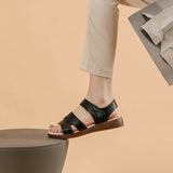 Sandales Velcro Confortables Pour Femmes