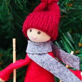 Pendentif Ski Non Tissé