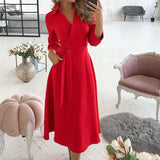 Robe imprimée col V