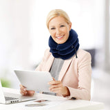 Dispositif de traction cervicale, support de cou gonflable