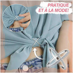 Anneau de Boucle D'écharpe Strass Incrusté