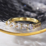 Bague à une Rangée Zircon