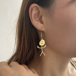 Boucles D'oreilles Drôles De Griffonnage