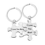Jeu de porte-clés puzzle pour couple