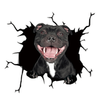 Autocollant chien créatif pour fenêtre de voiture