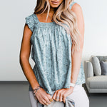 Gilet Floral Sans Manches T-shirt