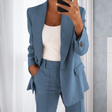 Blazer à Manches Longues Pour Femmes