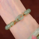 Bracelet calcédoine vintage