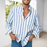 Chemise Décontractée Á Rayures